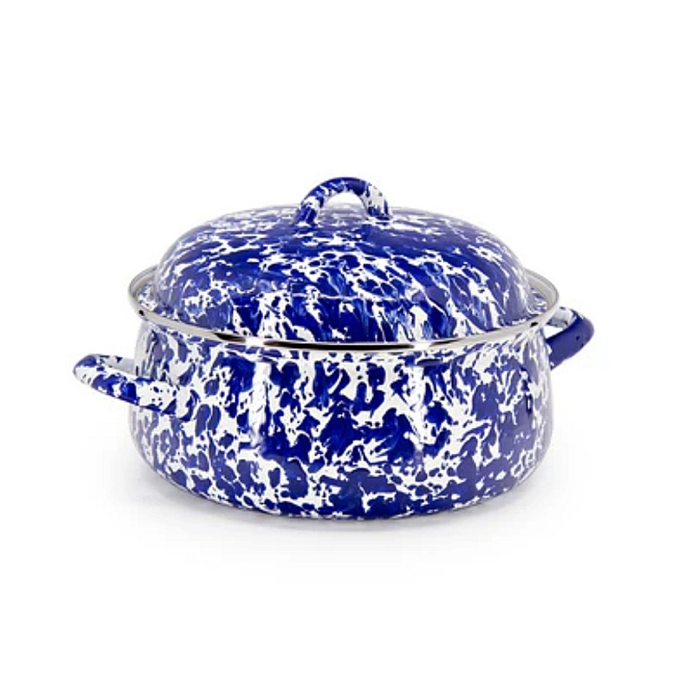 JUST LISTED golden rabbit Blue and White  Cookware Pot